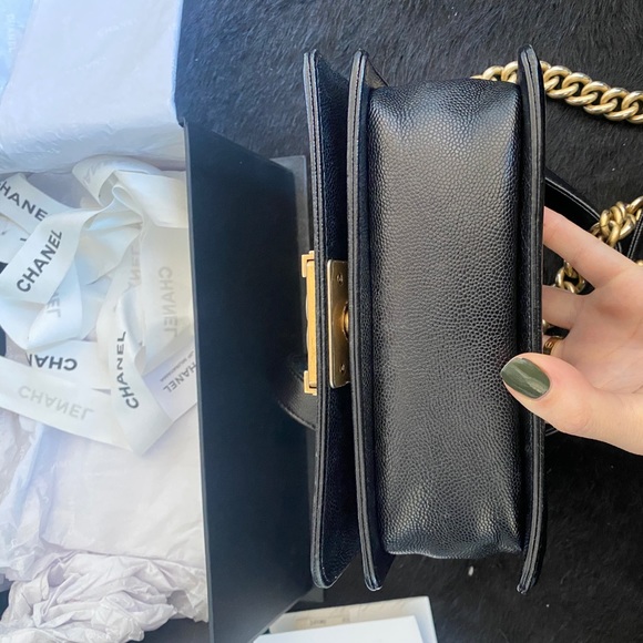 SOLD Chanel chevron grained calfskin boy bag - Picture 7 of 8